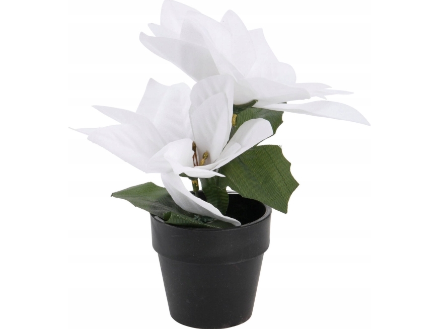 Home Styling Collection stjärna julstjärna i kruka, höjd 18 cm | Bostäder - Inredning - Konstgjorda blommor & växter | GameStuff