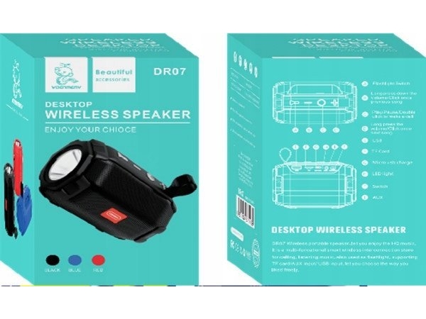Denmen Bluetooth-Lautsprecher Denmen 3W Black Tf Bt 5.0 Speaker Dr07