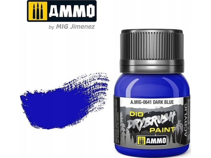 Vallejo Ammo: DIO Drybrush - Dark Blue | Skola & Hobby - Konstmaterial - Specialprodukter | GameStuff