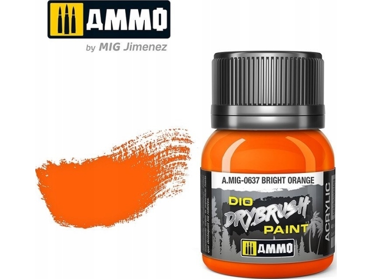Vallejo Ammo: DIO Drybrush - Bright Orange