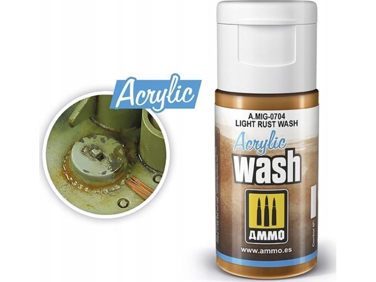 Vallejo Ammo: Acrylic Wash - Light Rust Wash