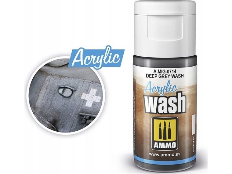 Vallejo Ammo: Acrylic Wash - Deep Grey Wash