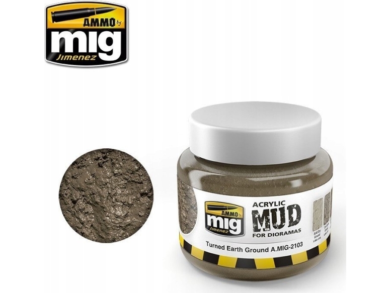 Vallejo Ammo: Acrylic Mud for Dioramas - Turned Earth Ground (250 ml)