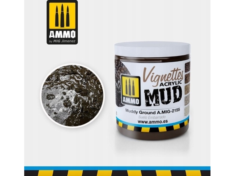 Vallejo Ammo: Acrylic Mud - Vignettes - Muddy Ground (100 ml)