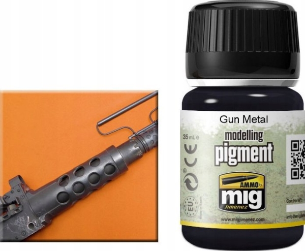 Vallejo Ammo modelling pigment Gun Metal (35 ml)
