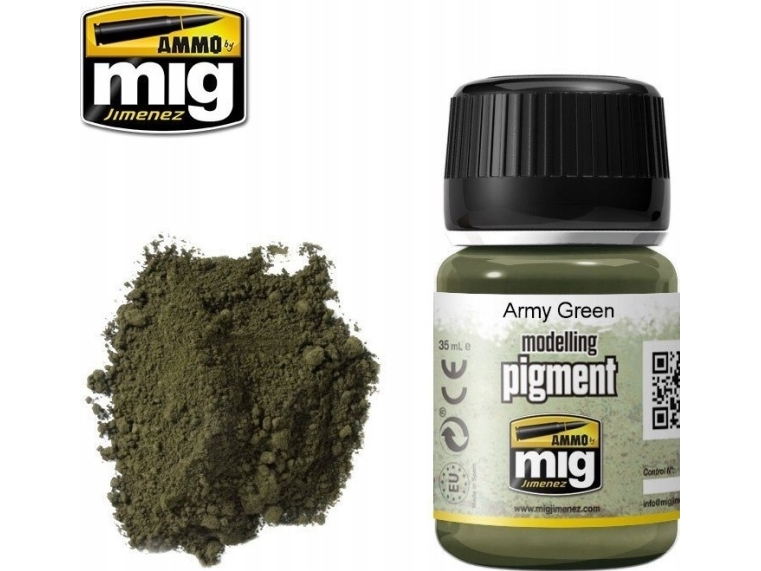 Vallejo Ammo: Modelling Pigment - Army Green (35 ml)