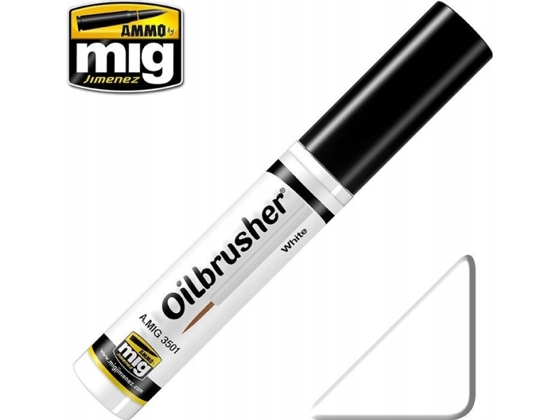 Vallejo Ammo Oilbrusher - White (10 ml) | Skola & Hobby - Konstmaterial - Specialprodukter | GameStuff