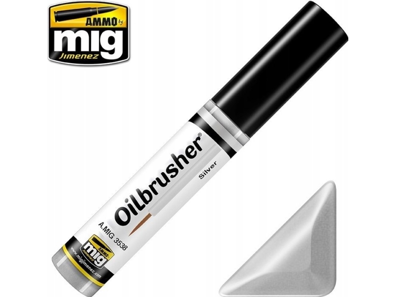 Vallejo Ammo Oilbrusher – Silver (10 ml) | Skola & Hobby - Konstmaterial - Specialprodukter | GameStuff
