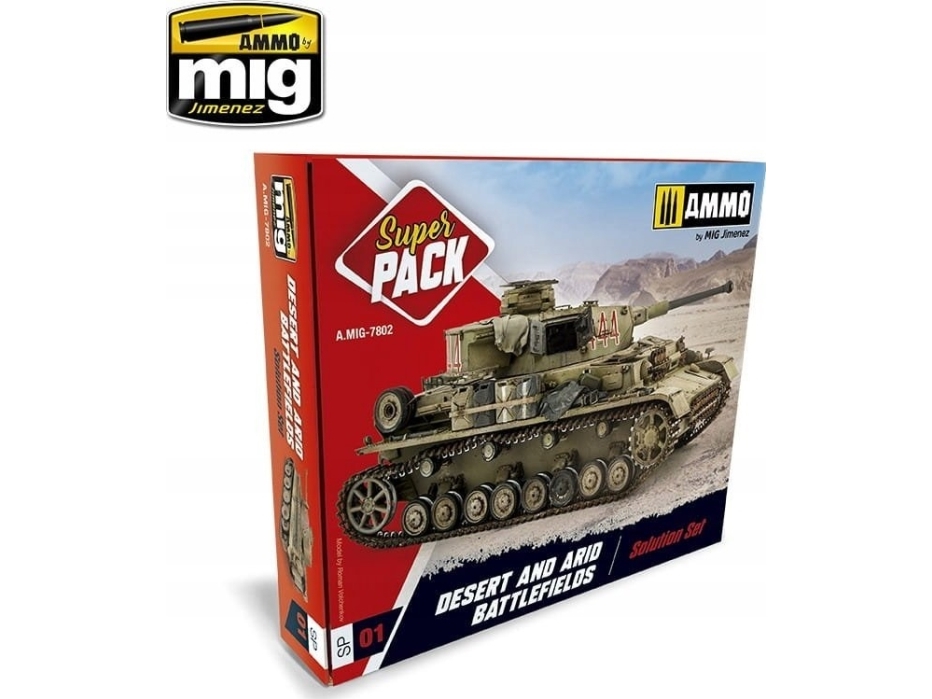 Vallejo Ammo: Super Pack - Desert and Arid Battlefields Solution Set