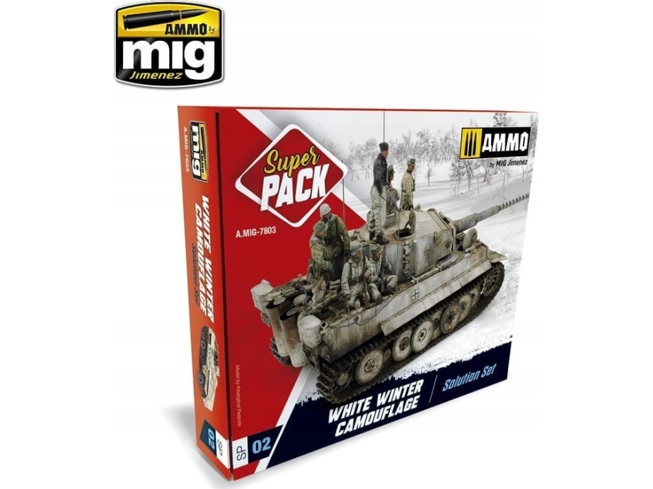 Vallejo Ammo: Super Pack - White Winter Camouflage Solution Set