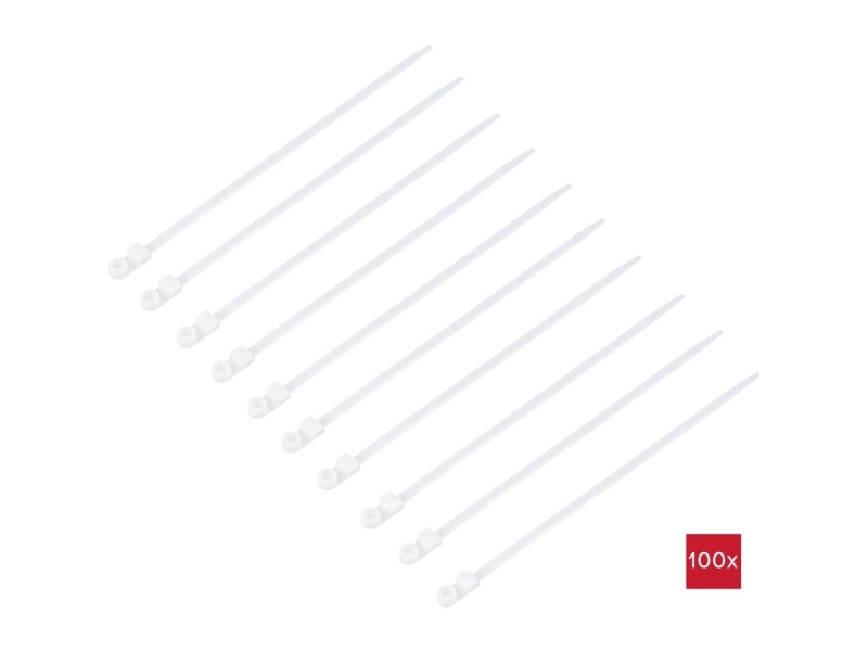 Tru Components Tc-12814204 Kabelbinder 200 Mm 4,8 Mm Natur 100 Stk