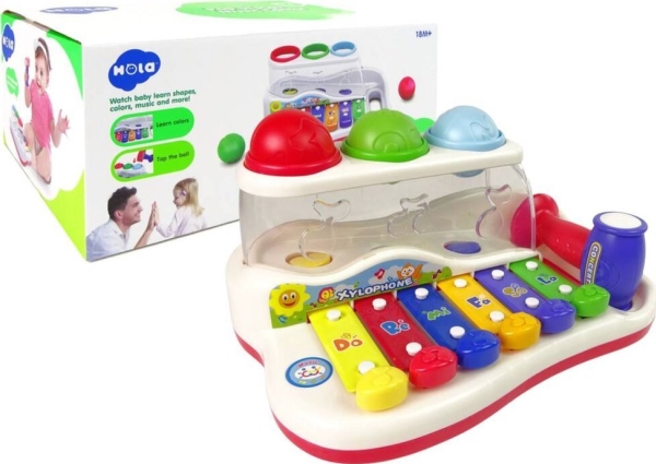 LeanToys pedagogiska cymbaler för små barn hammare färgglada klossar | Hobby - Musikinstrument - Skolinstrument | GameStuff