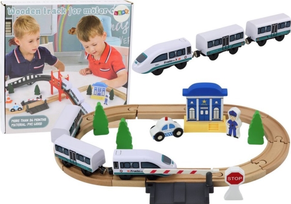 LeanToys Tågbana i trä Järnvägstillbehör Bro Polis 3,2m | Hobby - Modelljärnväg - Nybörjarsatser | GameStuff