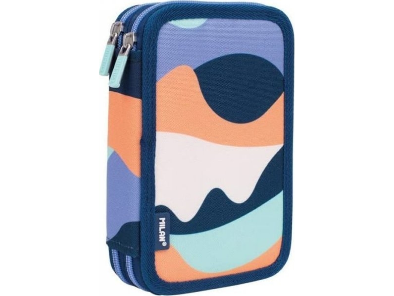 Milan Federmäppchen Doppeltes Federmäppchen Milan The Fun Blau (19,5 X 13 X 5 Cm)