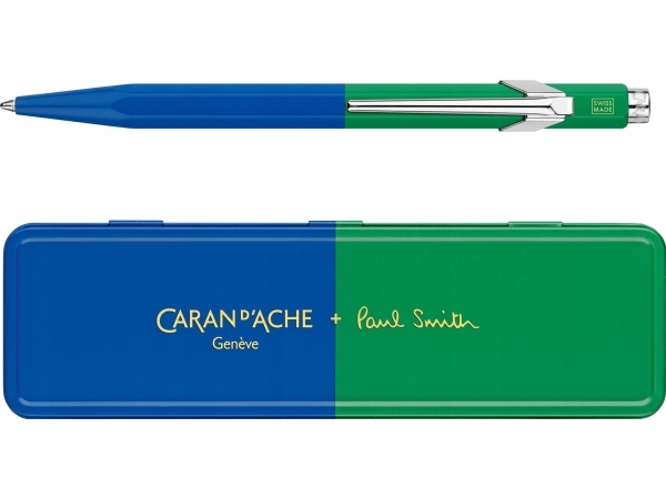 Caran d’Ache kuglepen CARAN D'ACHE 849 Paul Smith-udgave 4, M, i etui, kobolt/emerald