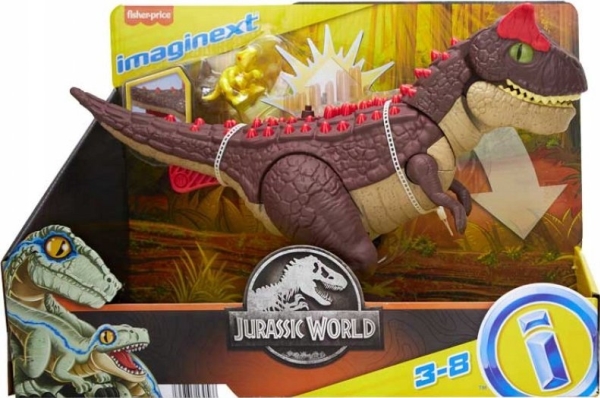 Figurka Mattel Imaginext Jurassic World Karnotaur Atak Kolcami