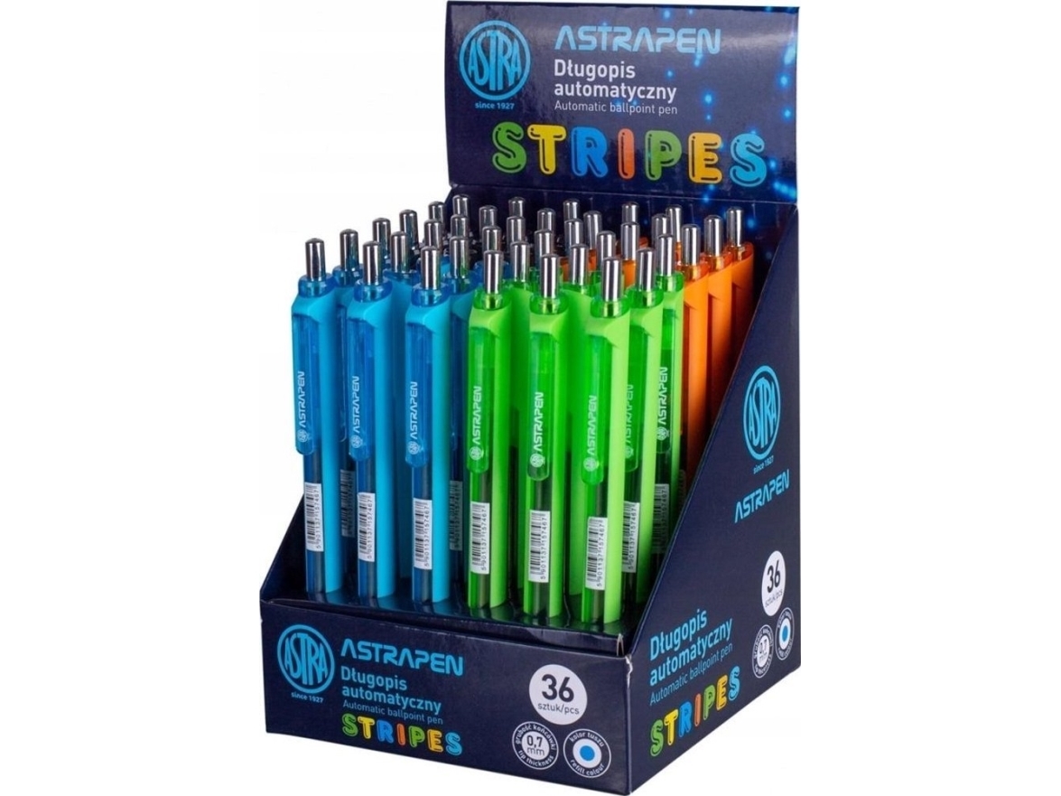 Astra automatiske penne med striber (36 stk.) ASTRA