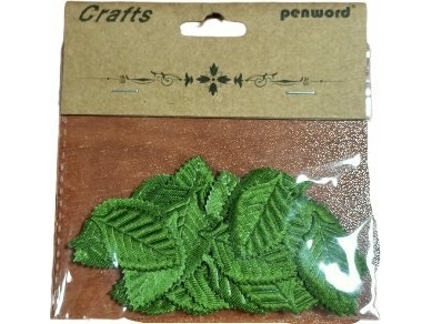 Titanum tyg blad dekorationer 33x20mm 30st | Skola & Hobby - Solida färger - Färgkritonger tillbehör | GameStuff