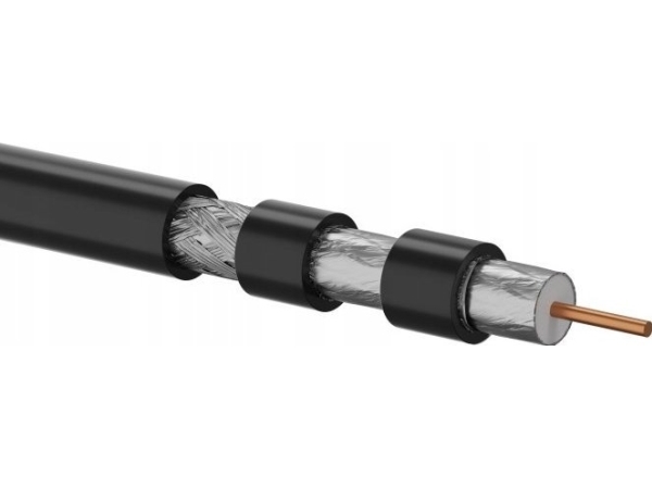 Alantec Udendørs Gel-Fyldt Trishield Rg6 75 Ohm Koaksialkabel, 1,02/4,55/6,86 Pe Fca 500M Rgtec