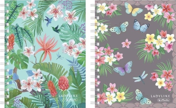Herlitz Notizbuch Mit Spiralbindung A5/100K Kr Ladylike R.M. (2 Stück) |