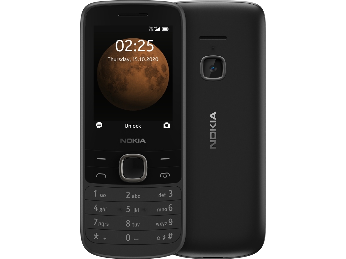 Nokia 225 4G, Menu, Dual Sim, 6,1 Cm (2.4"), 0,3 Mp, 1150 Mah, Sort
