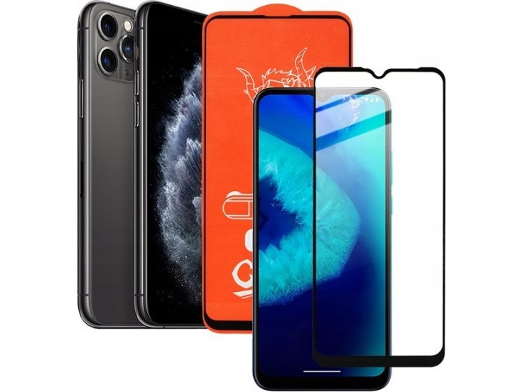 Vega Glasbeskytter Somostel Til Iphone X/Xs/11 Pro 5,8" 9D Hærdet 9H Sort Ramme