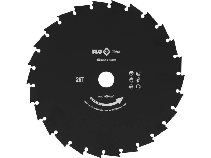 Toya FLO TARCZA PRZECINAK. DO KOSY 250 mm / 25,4 mm