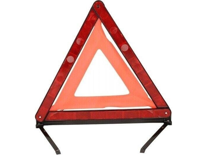 Dunlopin varoituskolmio, jossa on Dunlopin hyväksyntä Dunlopin uni