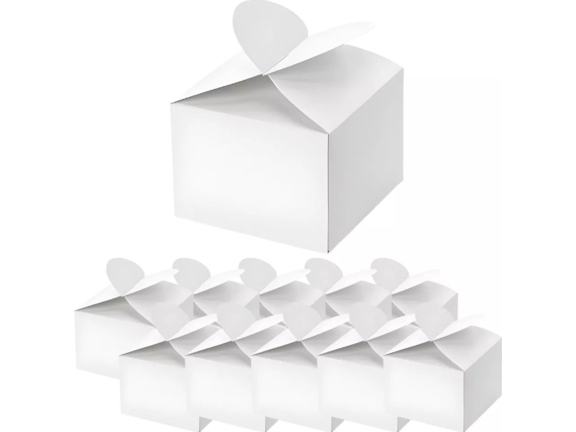 Party Deco hjärtformade små kuddar vita 6x5x6 cm 10 st | N - A | GameStuff