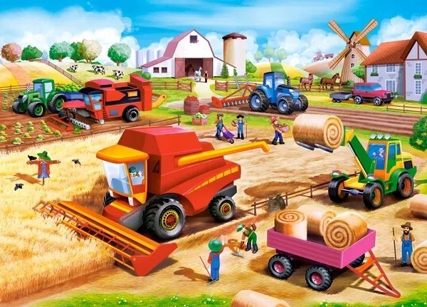 Castorland Puzzle 60 Teile Work On The Farm Castor