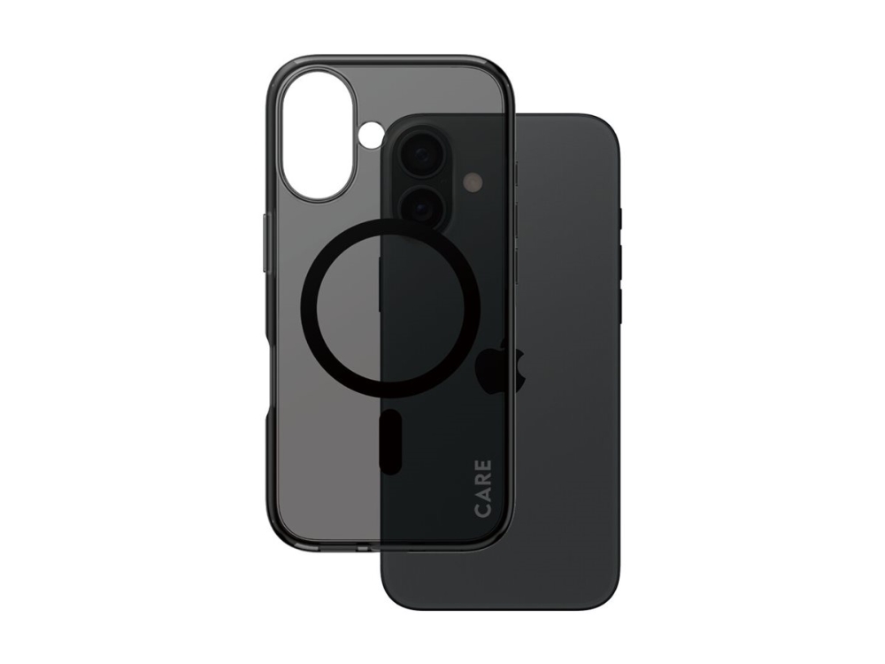 CARE by PanzerGlass Urban Combat - Baksidesskydd för mobiltelefon - MagSafe-kompatibilitet - oleofobisk beläggning, termoplastisk polyuretan (TPU), polykarbonat (PC) - röksvart - för Apple iPhone 16 | Tele & GPS - Mobil tillbehör - Skydd & Väskor | GameStuff