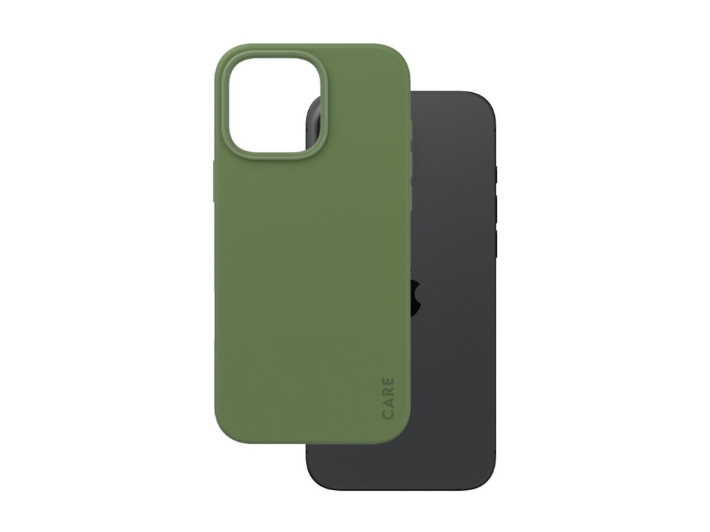 Care By Panzerglass - Bagsidecover Til Mobiltelefon - Magsafe-Kompatibilitet - Genbrugt Plastik - Grøn - For Apple Iphone 16 Pro Max