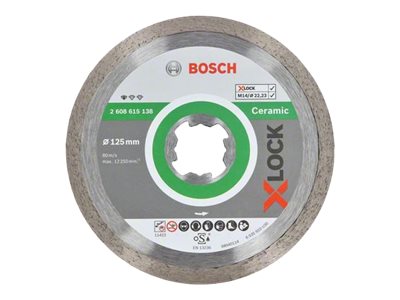 Bosch Diamantskive X-Lock Std Ceramic 125Xmm