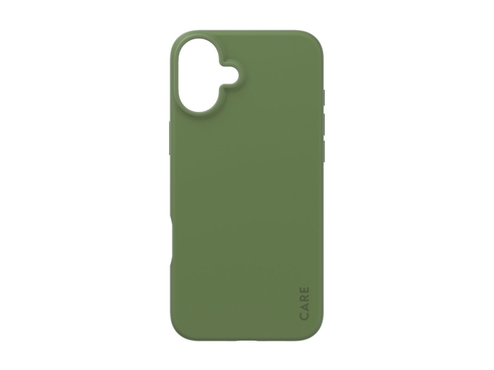 CARE by PanzerGlass - Bagsidecover til mobiltelefon - termoplastisk polyuretan (TPU), silikonebelægning - skarpt grøn - for Apple iPhone 16 Plus