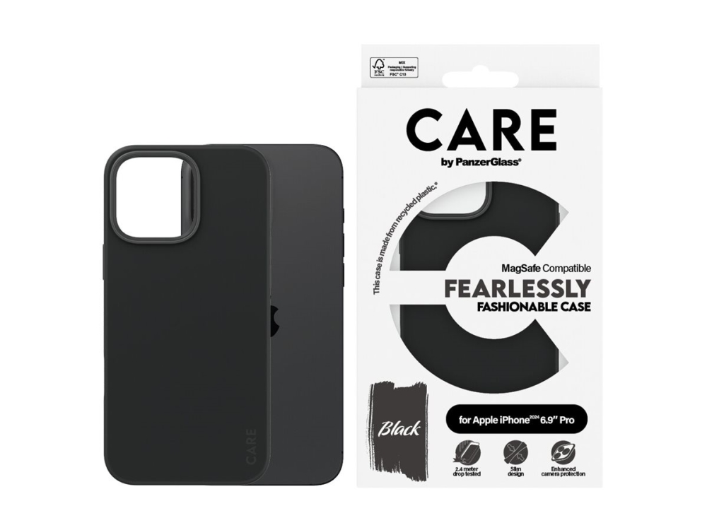 Care By Panzerglass - Bagsidecover Til Mobiltelefon - Magsafe-Kompatibilitet - Oleofobisk Belægning, Termoplastisk Polyuretan (Tpu), Polycarbonat (Pc