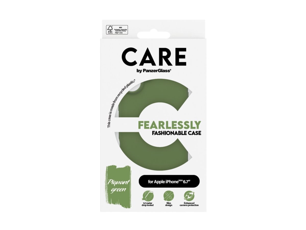 Panzerglass Care By Case Grün Iphone 16 Plus, Cover, Apple, Apple - Iphone 16 Plus, Grün