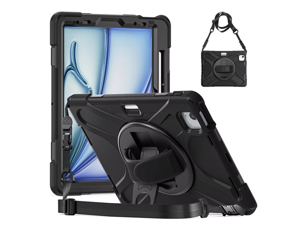 Insmat Rugged Armor - Bagsidecover Til Tablet - Grov - Polykarbonat, Gummi - For Apple 13-Inch Ipad Air (M2, M3)