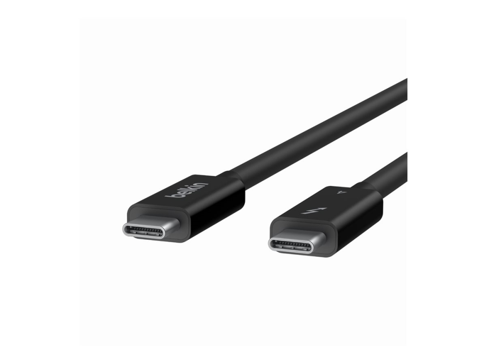Belkin Connect - Thunderbolt Kabel - Usb-C (Han) Omvendelig Til Usb-C (Han) Omvendelig - Thunderbolt 4 - 1 M - Passivt, Usb Power Delivery (100 W) -