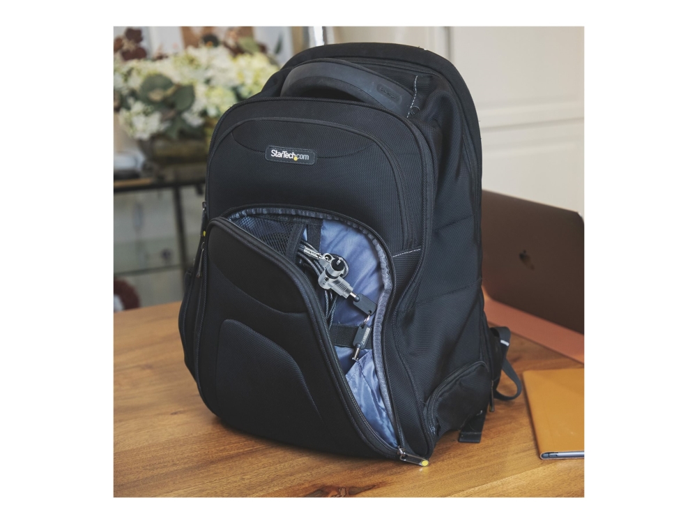 StarTech.com UNIVKMKO-LAPTOP-LOCK, 2 m, Kensington, Nano, Noble, 2 tangenter, kolstål, plast, svart | Datorer & Surfplattor - Bärbara tillbehör - Övriga tillbehör | GameStuff
