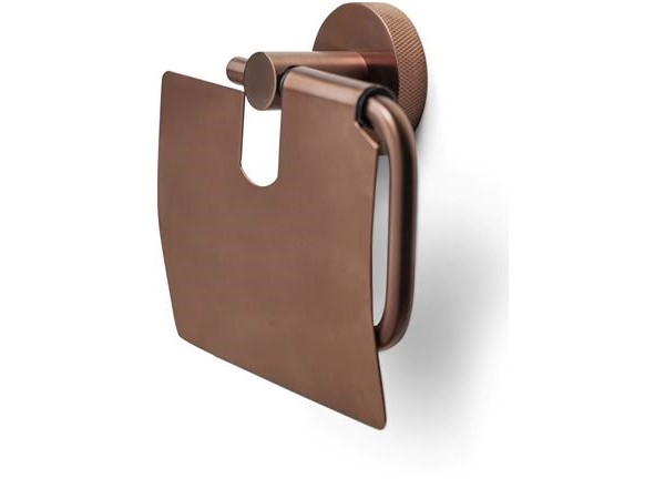BLUE LABEL Toiletrulleholder med låg - børstet bronze | N - A | GameStuff