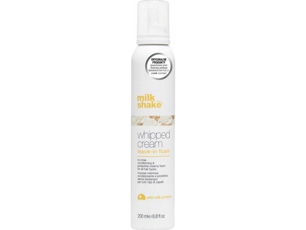 Whipped Cream Milk Proteins Hair Leave-In Foam Conditioner For Hydration 200 ml