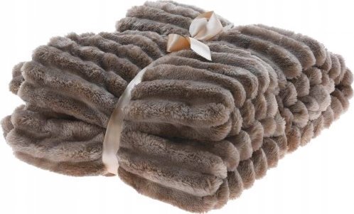 Home Styling Collection Koc Rib Z Flaneli Żakardowej, 130 X 150 Cm