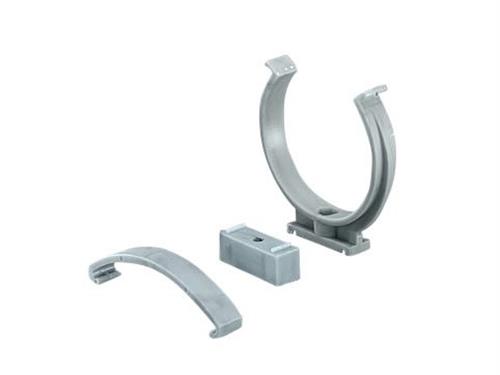 Grå PP-klämma rörhållare 75mm till 75mm HT-avloppsrör | EL Artiklar - Vägar & tillägg - Kablar & rörhållare | GameStuff