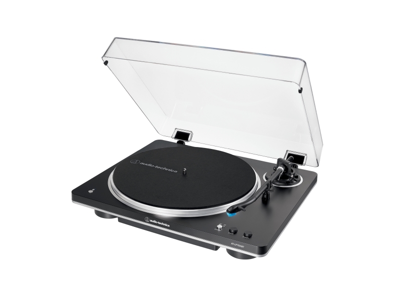 Audio Technica At Lp70xbt Bæltedrevet Pladespiller Fuld Automatisk Sort Sølv Aluminium 33 1/3 45 Rpm Dc Motor