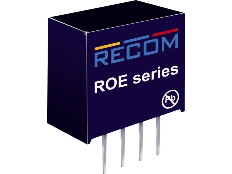 RECOM ROE-0505S DC/DC-omformer, print 5 V/DC 5 V/DC 200 mA 1 W Antal udgange: 1 x Indhold 1 stk