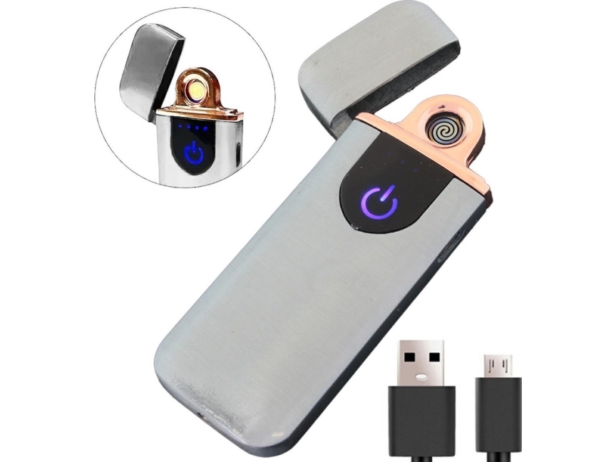 ATL AG773B plasma lighter usb sølv