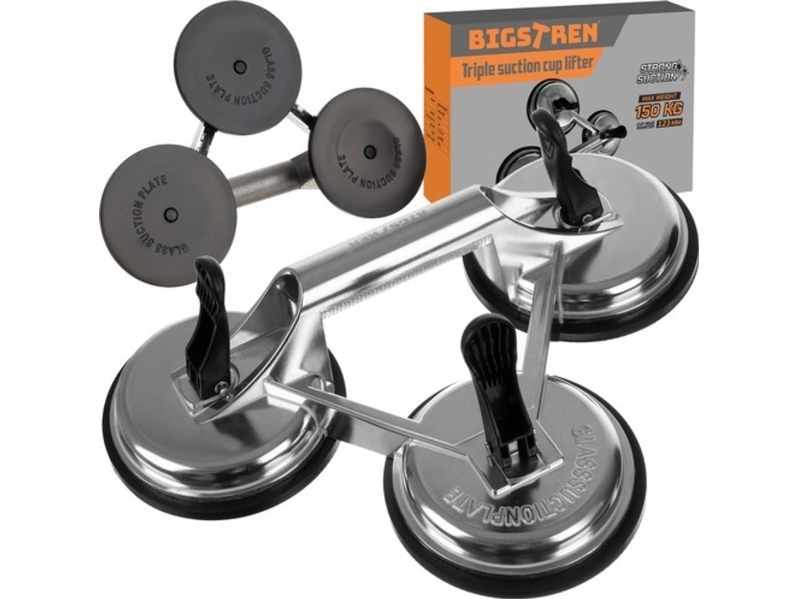 Aluminium Sugekop med 3 Gummifødder 150 kg Belastning