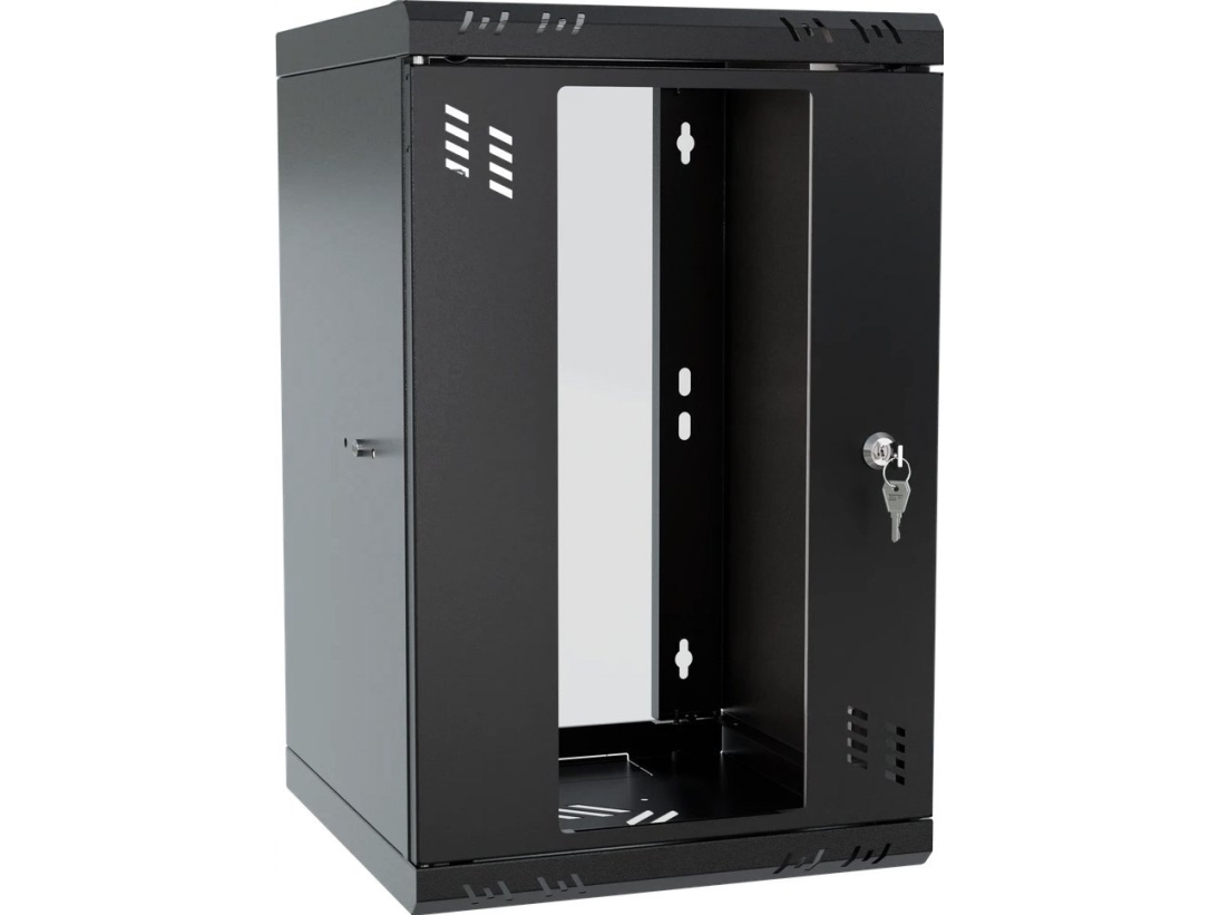 Stalflex Rack Cabinet 10" 9U 300Mm Glass Door Black S-Rc10-9U-300Gb