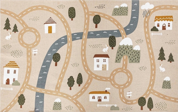 Atmosphera børnetæppe ROADMAP, 100 x 150 cm