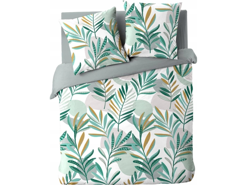 Douceur d'Interieur sengetøj med bladmønster, LOUNA, 240 x 220 cm